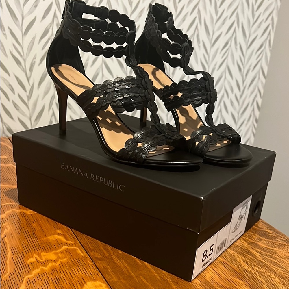 Banana Republic Black High Stiletto Heels